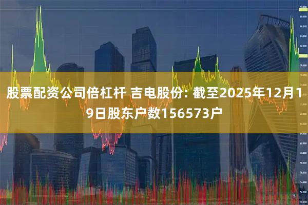 股票配资公司倍杠杆 吉电股份: 截至2025年12月19日股东户数156573户